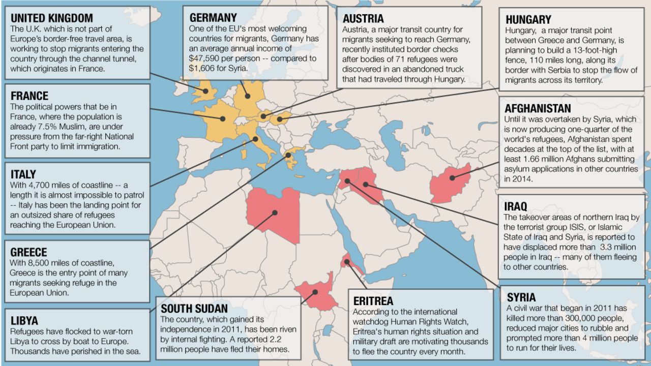 map migrant crisis