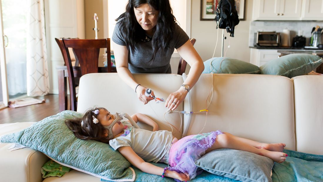 Initially, Julianna's parents arranged for braces on her ankles and feet in the hopes she might walk one day. Eventually, they understood that day would never come.