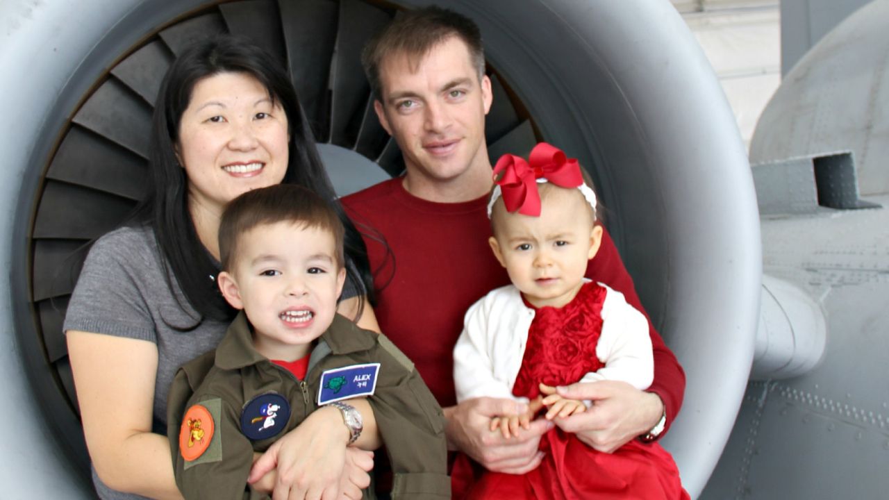 The Snow family: Michelle Moon, Steve Snow, Alex and Julianna.