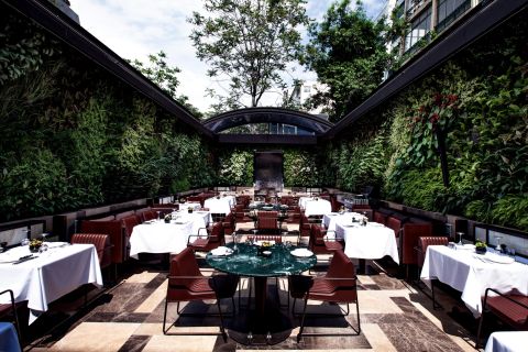 This leafy green goddess of a restaurant by internationally recognized <a href="http://autoban212.com/#/home" target="_blank" target="_blank">studio Autoban</a> stands in the heart of Istanbul's stylish Nisantasi district. <br /><br />Nopa: Design by Autoban, Photo by Sergio Ghetti from <a href="http://shop.gestalten.com/out-again.html" target="_blank" target="_blank">Let's Go Out Again</a>, Copyright Gestalten 2015