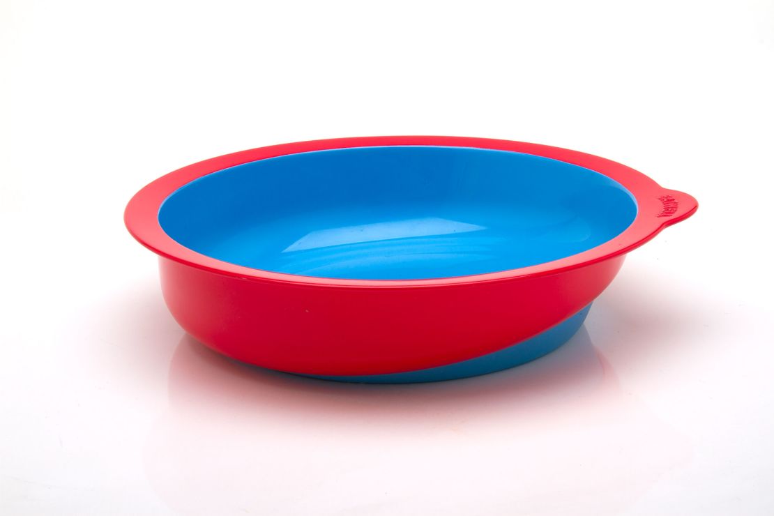 Eatwell tableware set red bowl, featuring a slanted basin