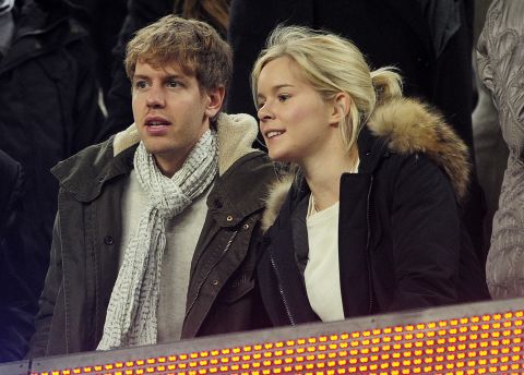 Four-time world champion Sebastian Vettel is rarely seen at the track with his long-term girlfriend Hanna Prater, who gave birth to their daughter Emily in 2014.