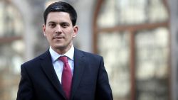 LONDON - APRIL 08:  Foreign secretary David Miliband leaves Church House in Westminster on April 8, 2010 in London, England. Labour's National Executive Committee held a two-hour meeting in central London to finalise details of the party's manifesto.  (Photo by Dan Kitwood/Getty Images)