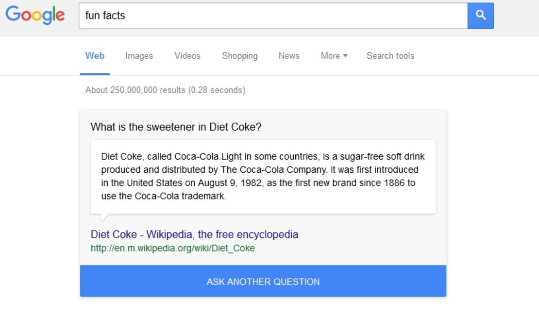 google diet coke
