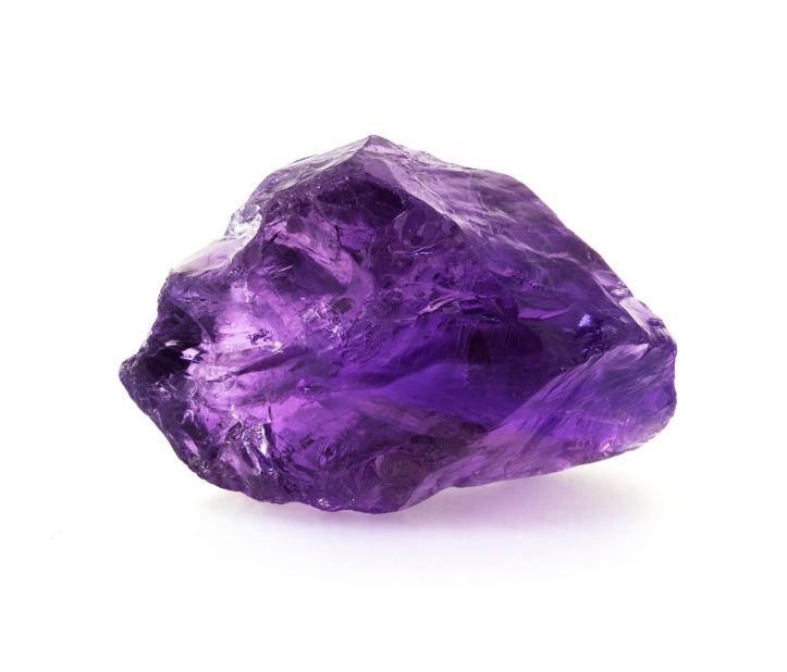 What element is it that gives amethyst its violet color? "Amethyst is a purple variety of quartz (SiO2) and <a href="http://en.m.wikipedia.org/wiki/Amethyst" target="_blank" target="_blank">owes its violet color</a> to irradiation, iron impurities (in some cases in conjunction with transition element impurities), and the presence of trace elements, which result in complex crystal lattice substitutions." 