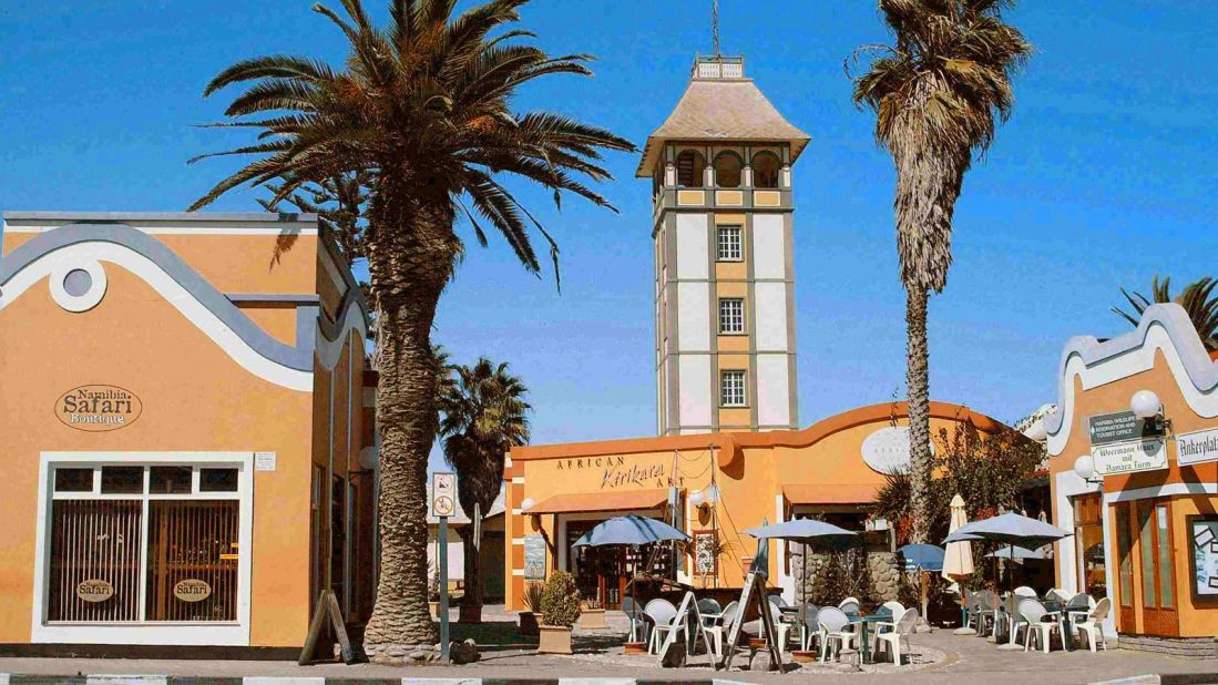 Swakopmund is known as a popular destination for Namibia fans Angelina Jolie and Brad Pitt. There's a Brauhaus Restaurant and an annual Oktoberfest.