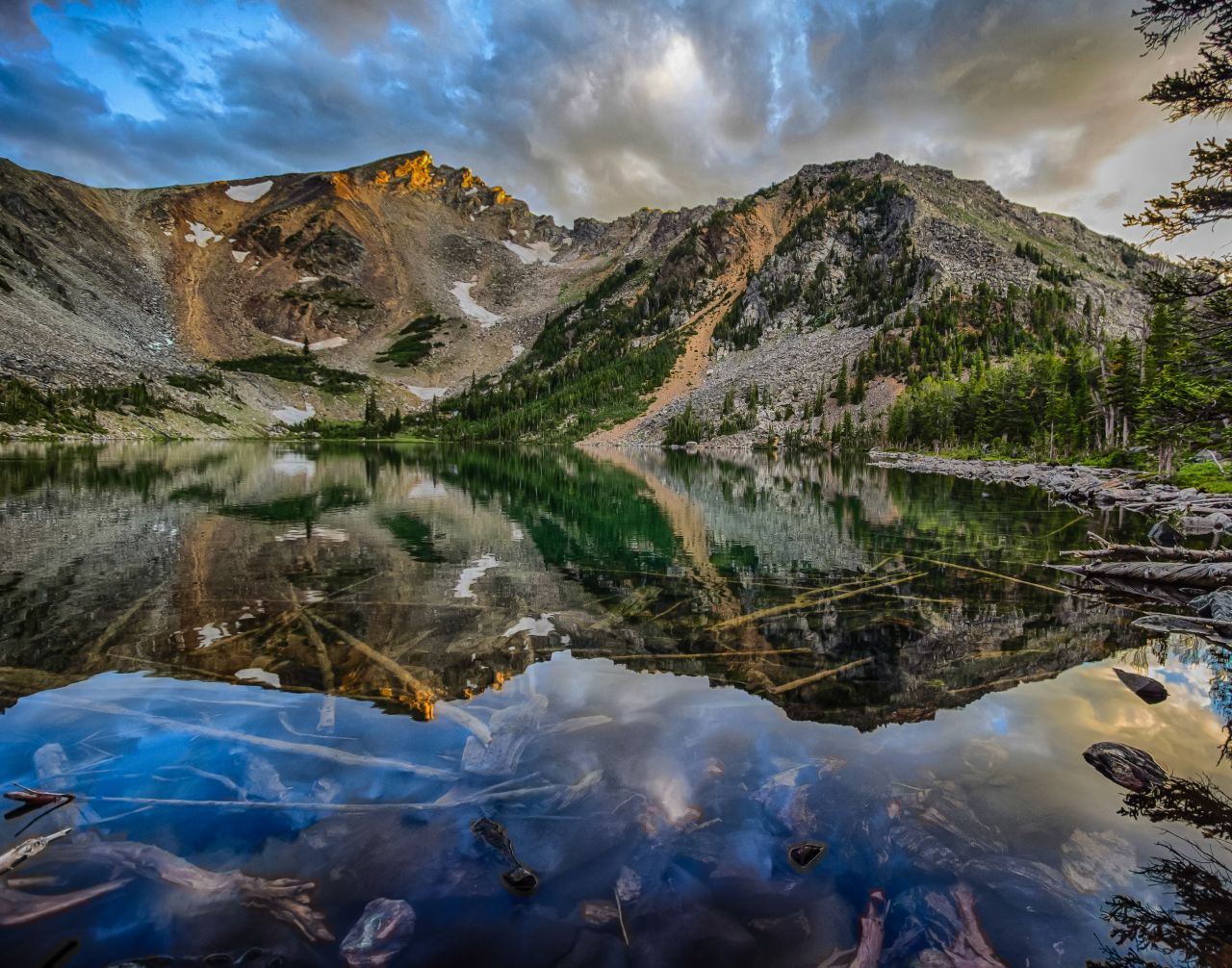 Lakes dot the landscape throughout Montana. Each lake provides unique opportunities for fishing and water recreation. This gem is Lake Louise in the Tobacco Root Mountains of southwest Montana.