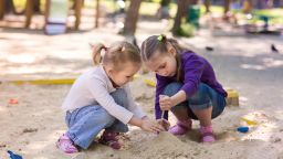 Kids playing sandbox
