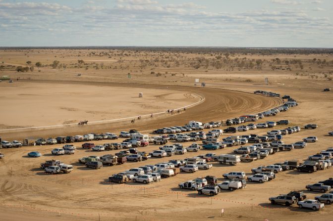 Chapman took to the skies in a helicopter to capture this shot of the races. Every year, the event raises money for the Royal Flying Doctor Service, donating AUS$40,000 ($28,000) in 2014.