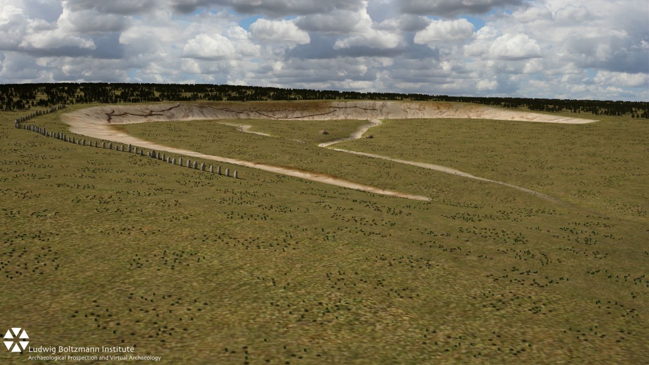 The Stonehenge Hidden Landscape Project team says it has made the discovery beneath Durrington Walls, also known as "superhenge" -- one of the largest known henge monuments built about a century after Stonehenge, which is believed to have been completed 3500 years ago.