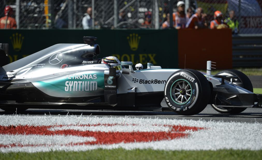 Championship leader Lewis Hamilton, from the United Kingdom, established an early lead in his Mercedes after starting on pole position, knowing a win would take him another step closer to regaining his drivers' title.