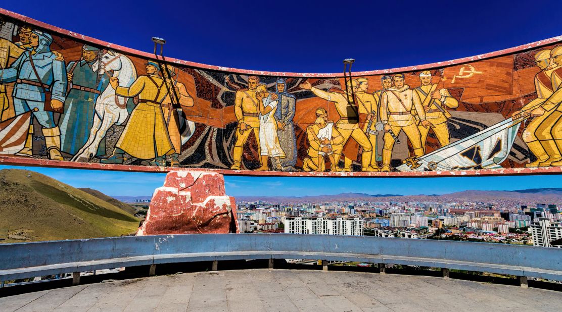 Built by the Russians as a monument to Soviet soldiers who died in World War Two, the Zaisan Memorial sits on top of a hill overlooking Ulaanbaatar. <br />On a clear day, it offers fantastic views of the city and spectacular sunsets.<br />