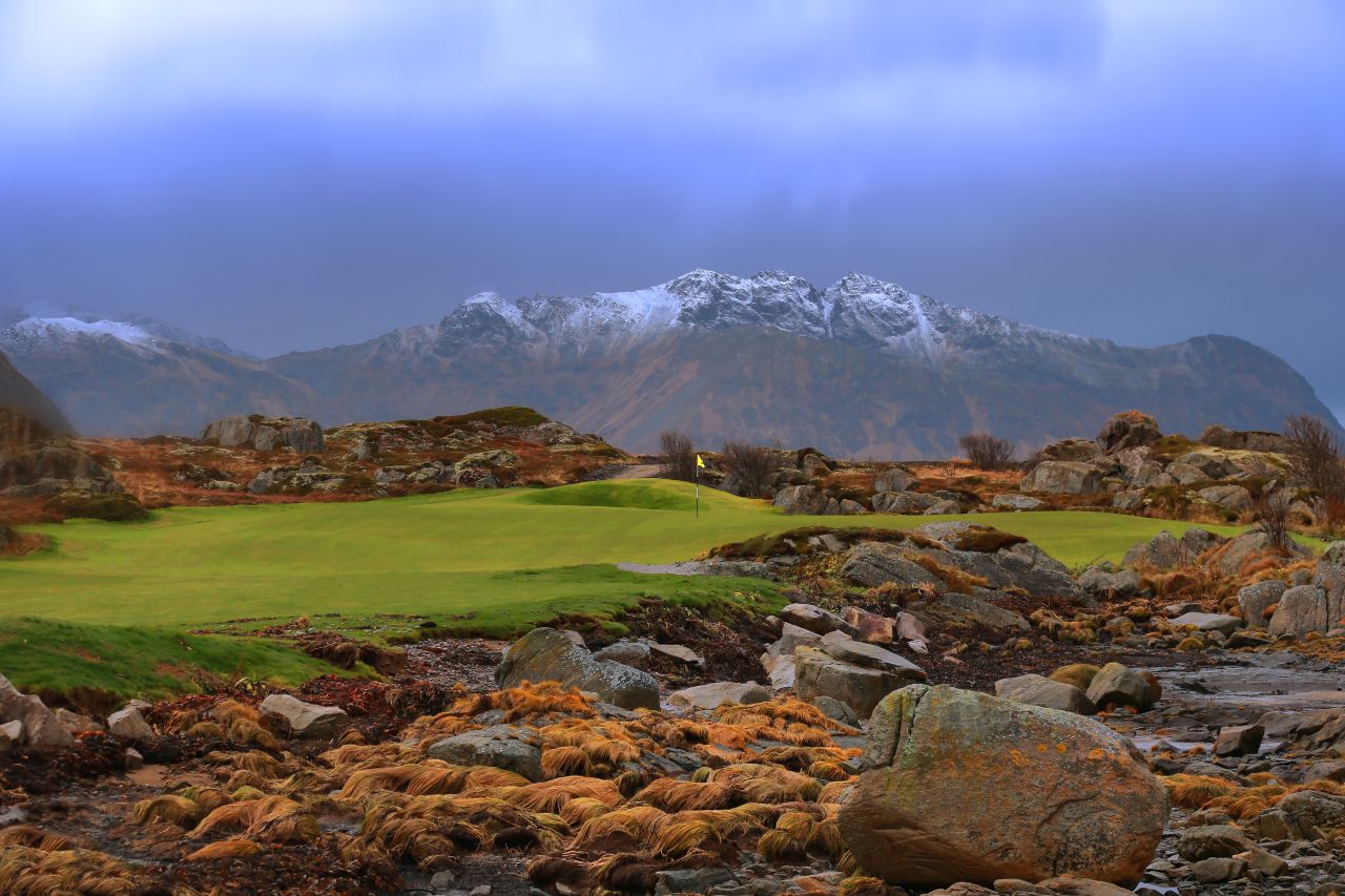 Located 100 miles inside the Arctic Circle, Lofoten Links, Norway, allows golfers to play 24/7 for two months of the year.