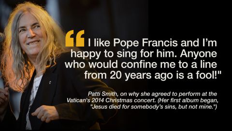  A variety of celebrities and other public figures across a variety of faiths -- and none -- have expressed their support for Pope Francis. Here is a selection of their comments.