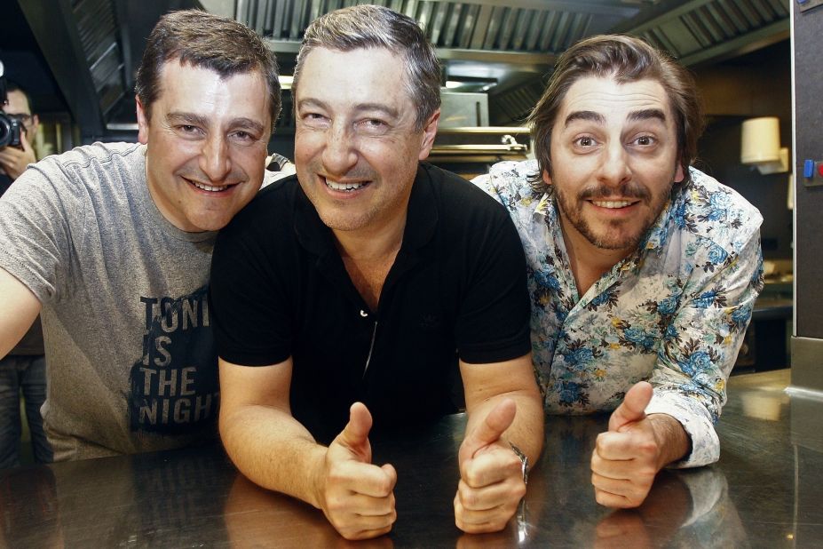El Celler de Can Roca is run by the three impassionate Roca brothers. From left to right: Josep is head sommelier, Joan, the eldest, is executive chef and Jordi is the pastry chef.
