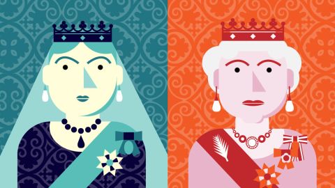 elizabeth two queens victoria elizabeth
