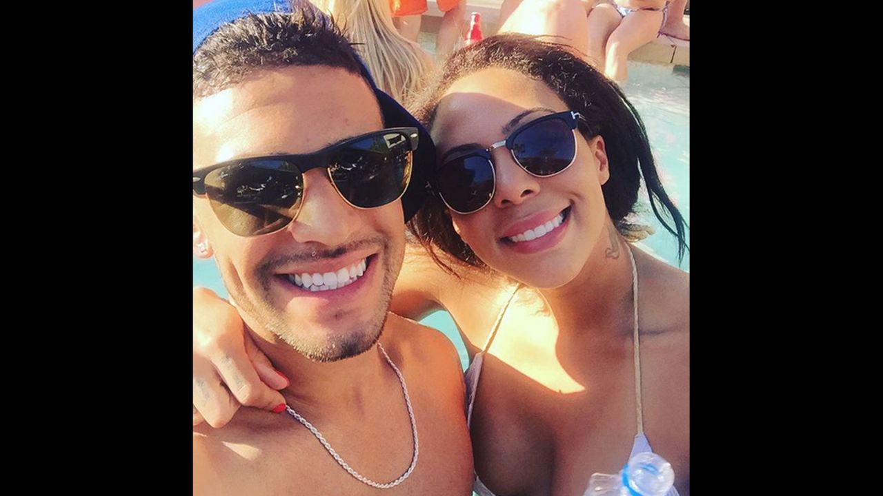 Married soccer stars Dom Dwyer and Sydney Leroux take a selfie together in a Las Vegas pool on Wednesday, September 2. "Happy," <a href="https://instagram.com/p/7JG5oxGkFC/?taken-by=ddwyer14" target="_blank" target="_blank">Dwyer wrote on Instagram.</a>