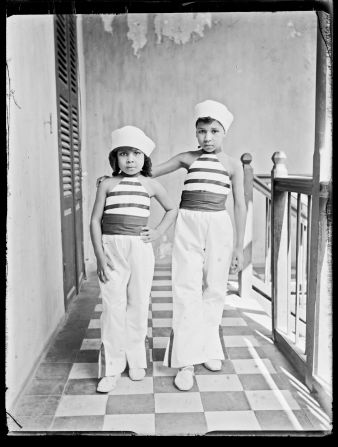 Nothing is known regarding the origins of this image of two Senegalese girls, other than its French-colonial setting. <br /><br />Two Girls, Indoors, ca. 1915<br />Unknown Artist (Senegal)<br />Gelatin silver print from glass negative, 2015