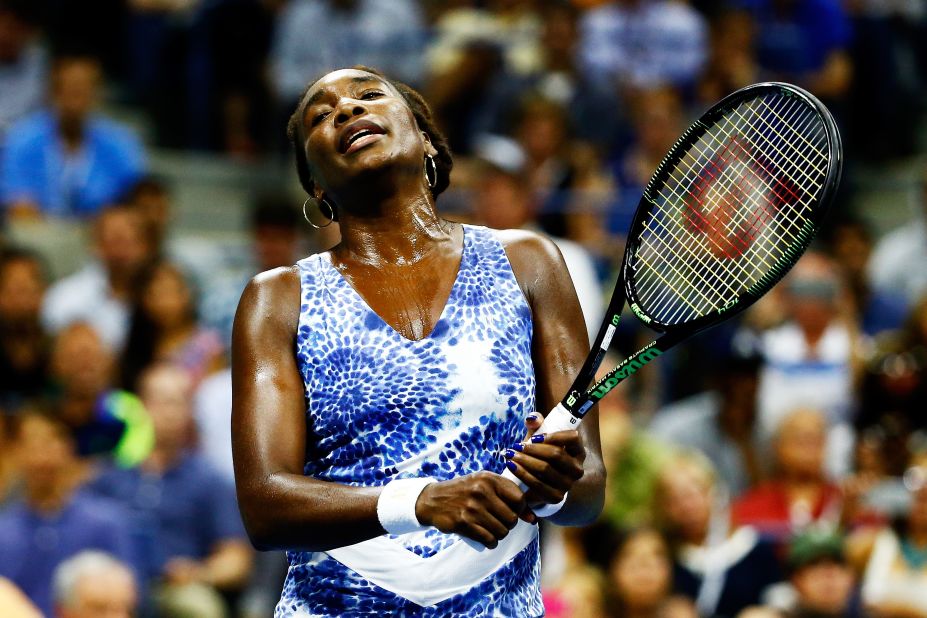 After dropping the first set 2-6, Venus battled back to win the second set 6-1. She lost the third set 6-3. 