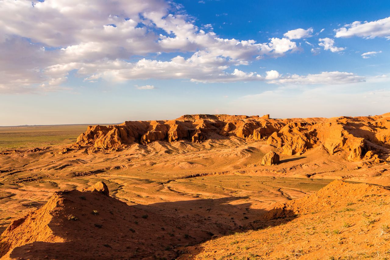 South Gobi's Flaming Cliffs -- Mongolia's answer to the Grand Canyon.