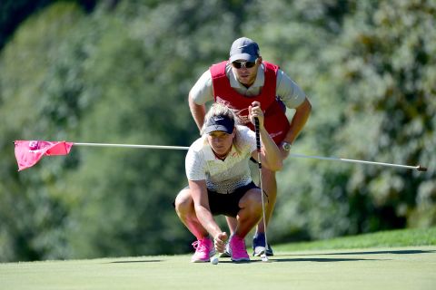 Norwegian Suzann Pettersen won the 2013 Evian Championship -- the first year it had been elevated to major status. A veteran of seven Solheim Cup campaigns, the 34-year-old is ranked sixth in the world.