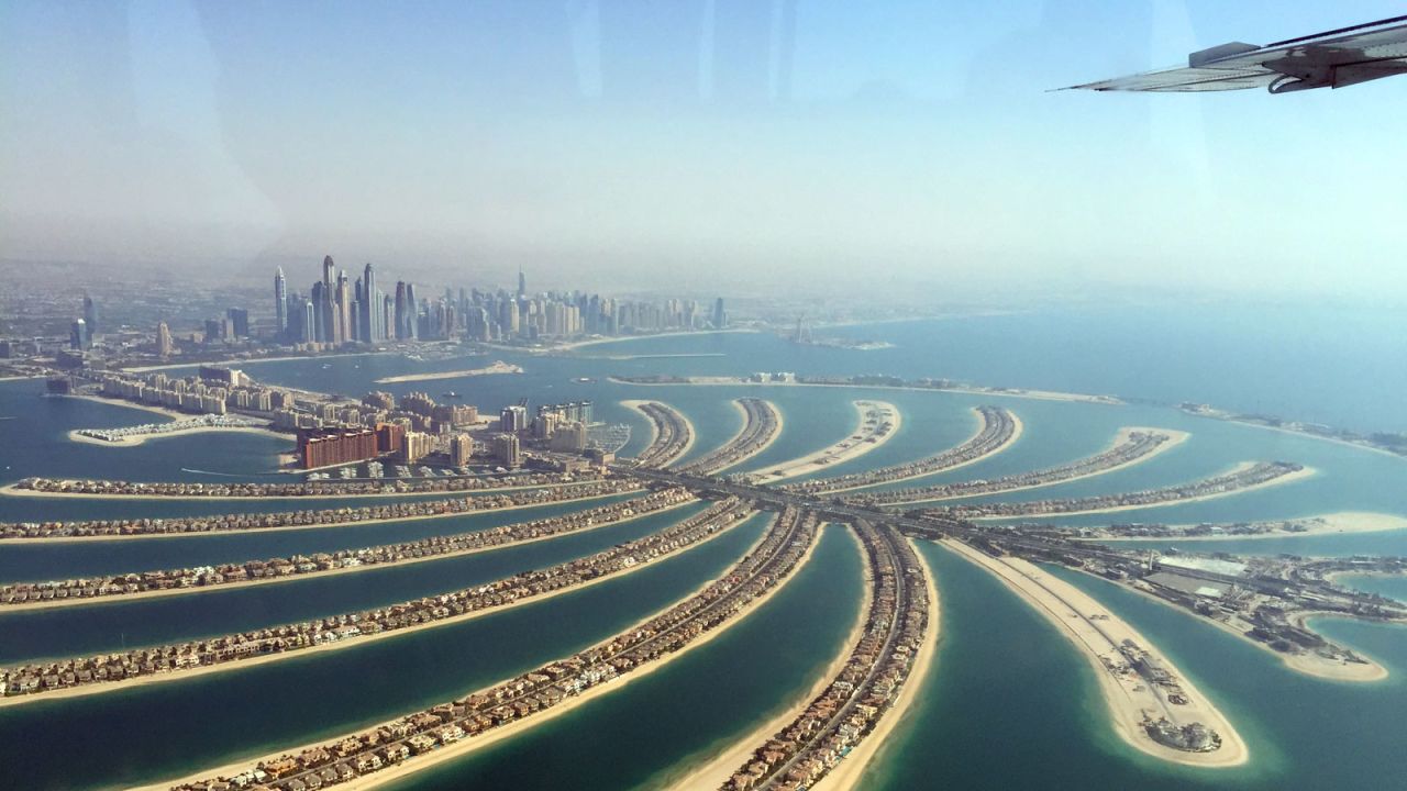 Dubai's skyline seemingly changes by the week and the scale of some massive developments on reclaimed land can only truly be appreciated with a bird's eye view. Private charters cost about $3,000.