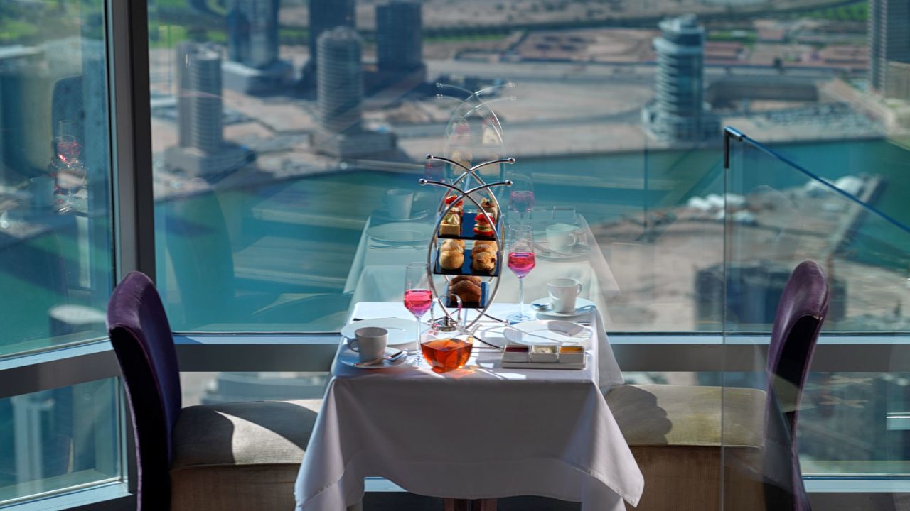 Still the world's tallest building, Burj Khalifa also offers the ultimate in haute cuisine at the At.mosphere restaurant 410 meters above the city.