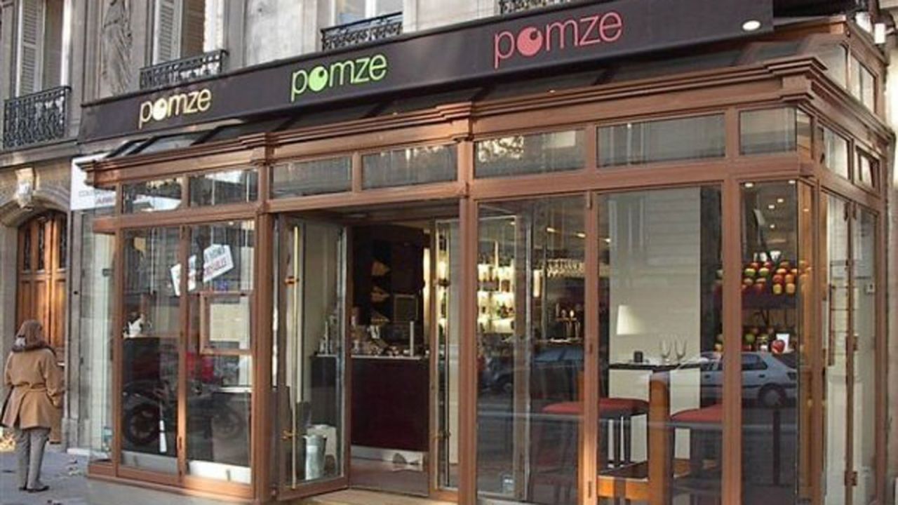 The team at Pomze, in the 8eme arrondissement, are evangelists for the humble apple: "They are like notes for our musical score, like colors for our palette." There's a touch of "pomme" in every dish here. 