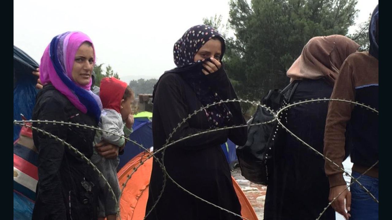 A Syrian woman begs for help for her and her unborn child.
