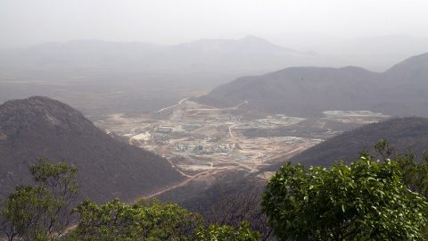 The Grand Renaissance Dam under construction.