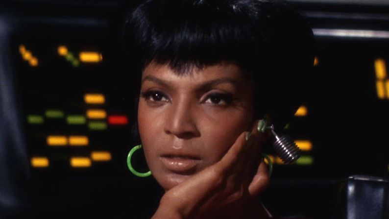 Nichelle Nichols broke barriers as one of the first black women on TV who was not playing a servant. Her character, Uhura, shared a kiss with Captain Kirk -- believed to be the first interracial kiss on television.
