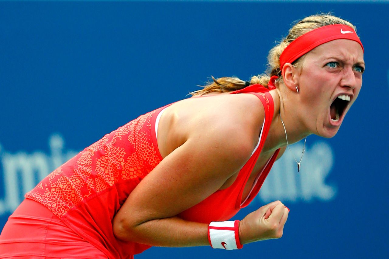 Fifth seed Kvitova made a strong start, as she did in all four previous matches, by winning the first set 6-4. 