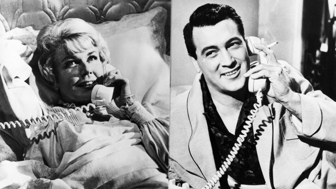 A split screen, a shared party line and a little sexual innuendo in "Pillow Talk" (1959) helped establish one of the screen's great romantic teams -- Doris Day and Rock Hudson.  The actor initially was reluctant to tackle a comedy role, especially opposite the more experienced Day. But the fellow Midwesterners clicked -- they teasingly dubbed each other "Eunice" and "Ernie." The stars reteamed for "Lover Come Back" (1961) and "Send Me No Flowers" (1964).