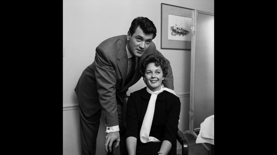 The actor married his agent's secretary, Phyllis Gates, in 1955. Gates had moved in with the star a year earlier. "For Rock, living with Phyllis helped to normalize his reputation in Hollywood. People would say behind his back, with a wink, 'Did you hear -- Rock Hudson's got a lady living with him,'" according to "Rock Hudson: His Story," an authorized biography by Sara Davidson published after his death. The marriage lasted less than three years.