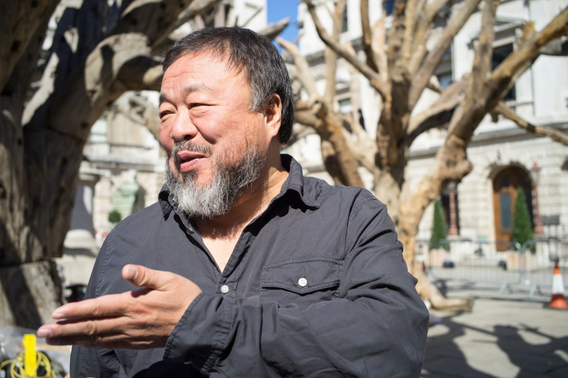 Ai Weiwei traveled to London in August when his passport was returned, following a 4-year confiscation by the Chinese government