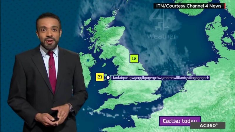Weatherman pronounces 58-Letter Welsh town name