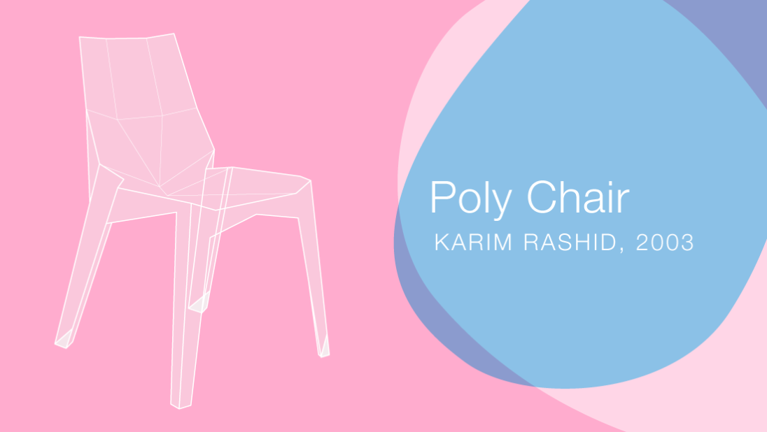 In 2003 I designed the Poly Chair for Bonaldo. Every facet of this polycarbonate chair is for structure stability not aesthetics. Air injection is one way of strengthening the chair but I was determined not to follow the air-injection trend and end up with an opaque chair, and instead to stay true to a clear Polycarbonate chair by designing a chair that is all about structure.<br /><br /><strong>Material: polycarbonate| Production: injection molding</strong>
