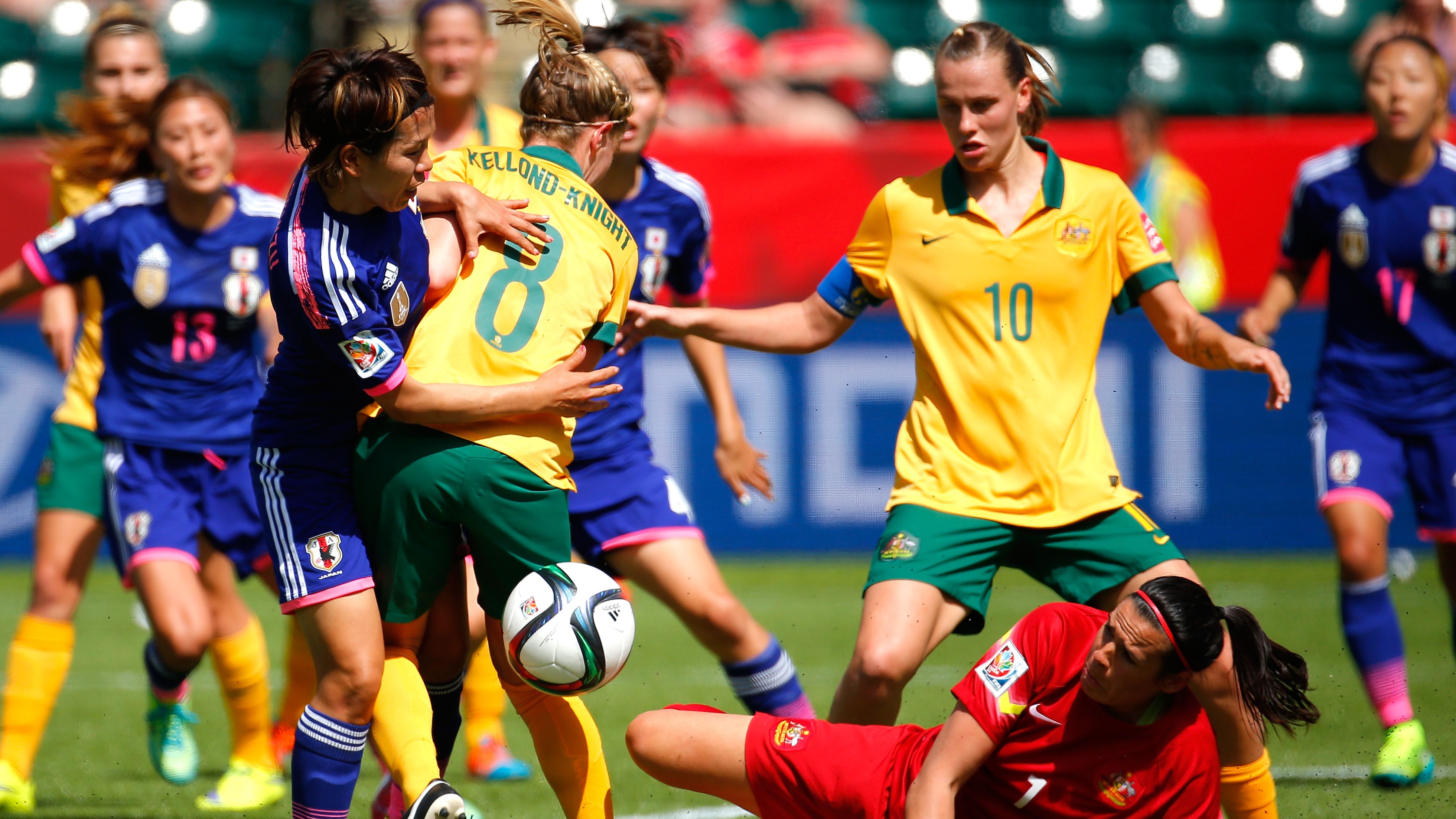 Australia play Japan in the quarterfinals of the Women's World Cup in June this year.
