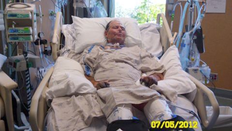 Paul Gaylord at the hospital.