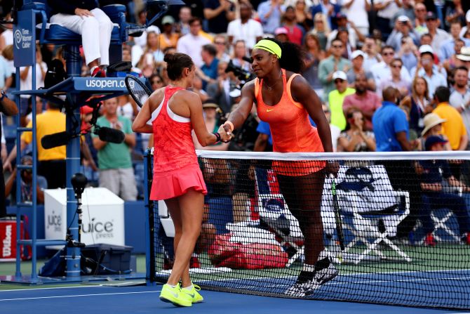 Did this really happen? Yes, it did. Serena Williams, for the first time this year, left a grand slam match as the loser. Roberta Vinci pulled off the feat at the U.S. Open.