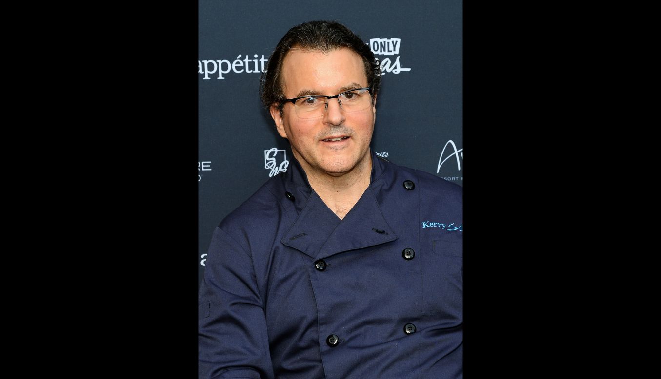 "Iron Chef" alum and restaurateur <a href="http://www.cnn.com/2015/09/12/living/kerry-simon-iron-chef-feat/index.html" target="_blank">Kerry Simon</a>, the quintessential celebrity chef who opened restaurants around the world, died September 11 at age 60, multiple sources confirmed.