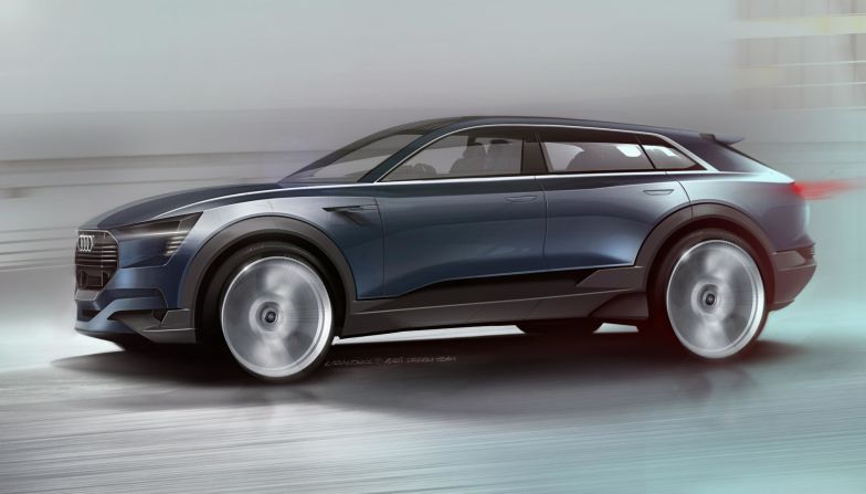 This stunning prototype previews Audi's very first all-electric SUV. Expected to eventually evolve into the Audi Q6, the company says this sleek-looking car will be the most aerodynamic in the SUV sector and have a range of more than 310 miles.