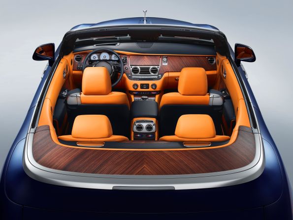 "Quite simply, it is the sexiest Rolls-Royce ever built," says CEO Torsten Mueller-Oetvoes, of the new Rolls-Royce Dawn convertible. Naturally, particular attention has been paid to the roof, which operates in 22 seconds at speeds of up to 30mph. Rolls-Royce claims it's the quietest open top car ever made and a genuine four-seater -- not a 2+2.