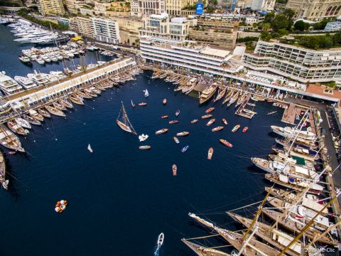 The regatta saw some 115 vessels moored at the Lord Norman Foster-designed Yacht Club de Monaco, which opened in June 2014.