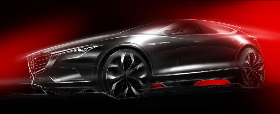 Mazda unveiled its Koeru concept car at Frankfurt, and judging by the teaser sketch, it looks like a cross between a coupe and SUV and could be stunner. It takes its name from the Japanese word 'Koeru' which means 'exceed' or 'go beyond.' Mazda says the concept "expresses the power and vitality of a predator along with a unique level of refined dignity." 