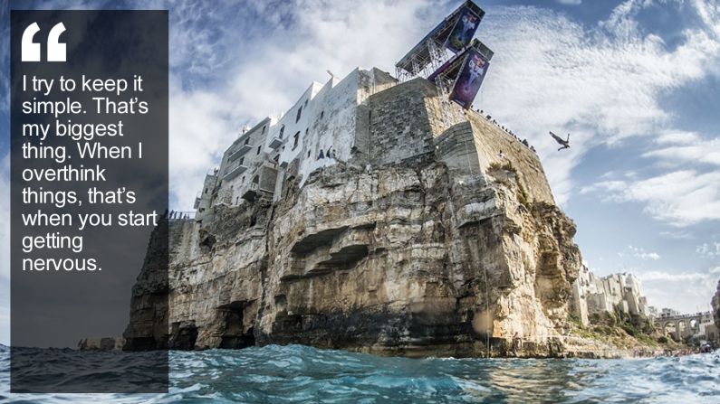 Gymnast, acrobat and now cliff-diving champ -- the tomboy known as "Rocco" has learned to conquer her fears. <a href="index.php?page=&url=https%3A%2F%2Fwww.cnn.com%2F2015%2F08%2F26%2Fsport%2Frachelle-simpson-cliff-diver%2Findex.html" target="_blank">Read more</a>