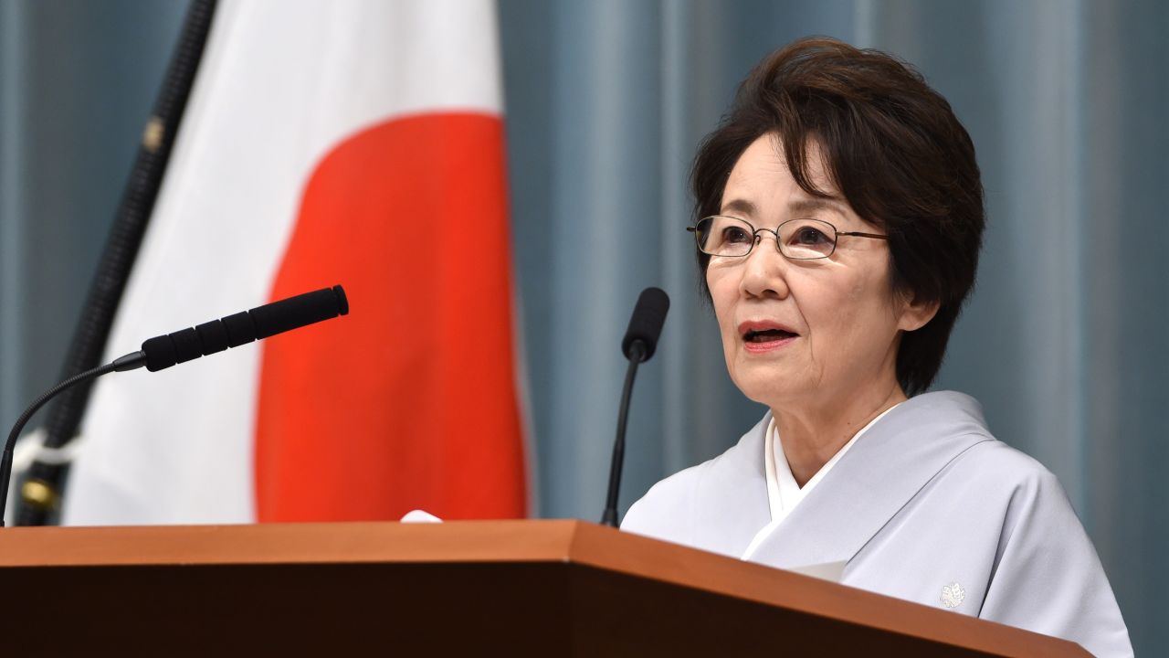 Eriko Yamatani denied ties to a right-wing group known for its hate speech.