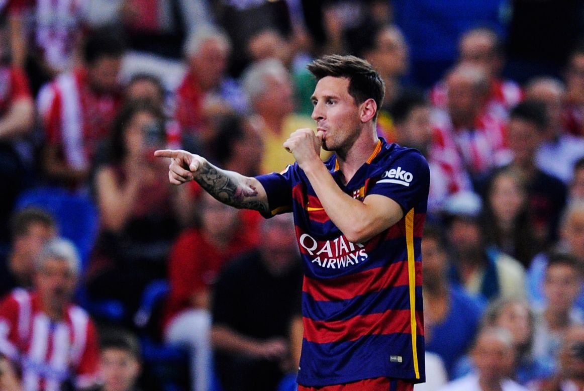 <strong>September 12, 2015: </strong>The Argentine came off the bench at the Vicente Calderon to inspire Barcelona to a 2-1 win against Atletico Madrid in La Liga. Messi was left out of the starting 11 because he missed training to be present at the birth of his second child.