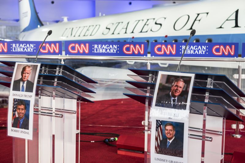 Behind The Scenes Photos Of The CNN Debate Setup | CNN Politics