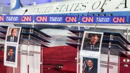 Preparation for the CNN Republican Candidate Debate at the Reagan Presidential Library on September 14, 2015. Jake Tapper will be the moderator for the CNN Republican Presidential Candidate Debate from the Library on the 17th. 